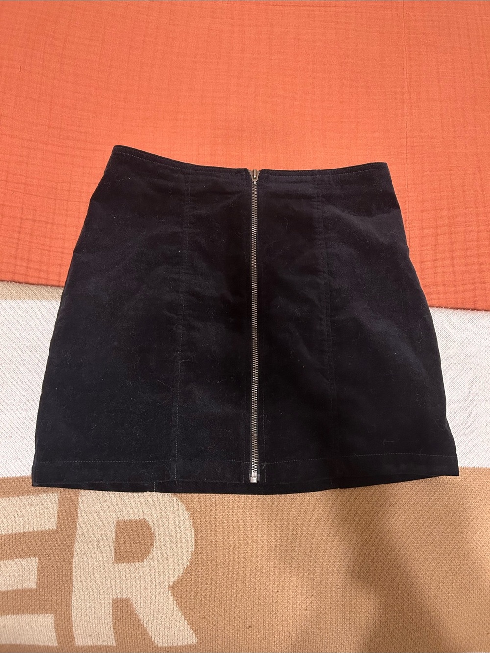 Forever 21 Black Mini Skirt with Front Zip